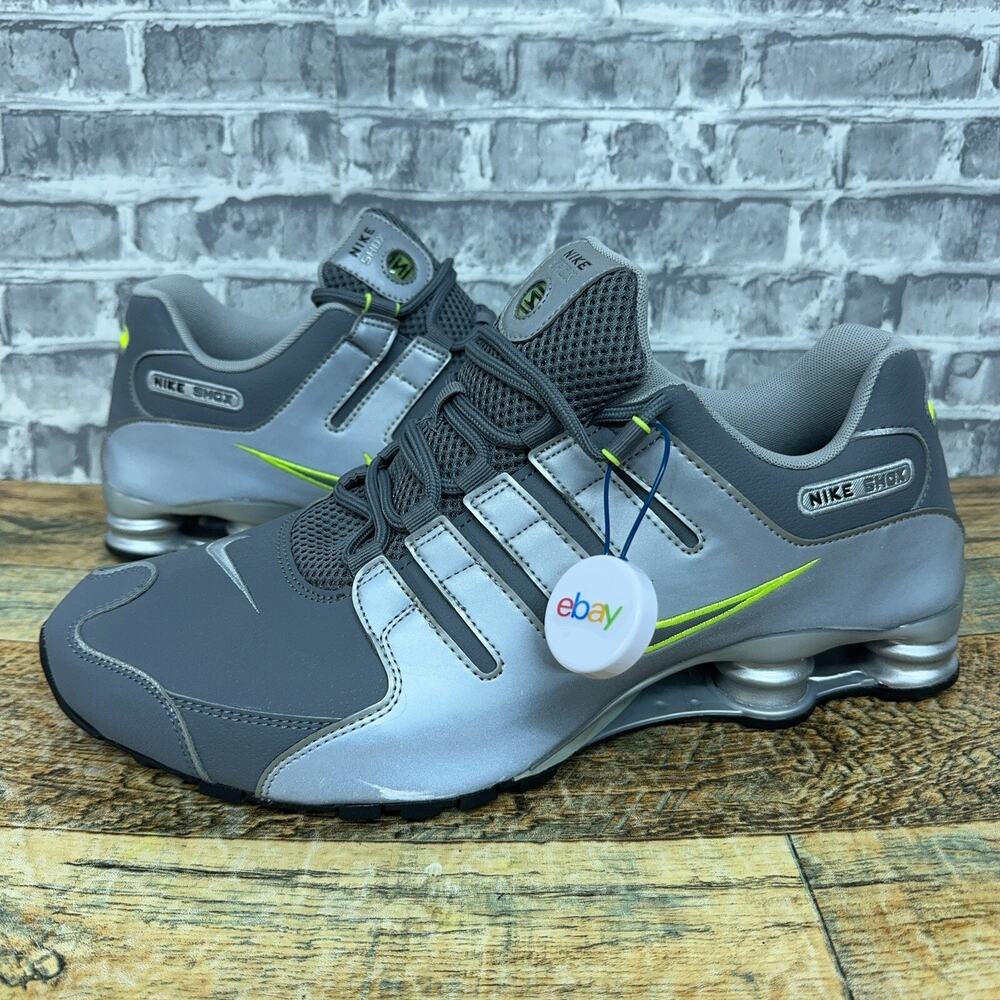 Nike Shox NZ EU Metallic Silver Black Cool Grey 501524-025 Mens Size 14 New 2015